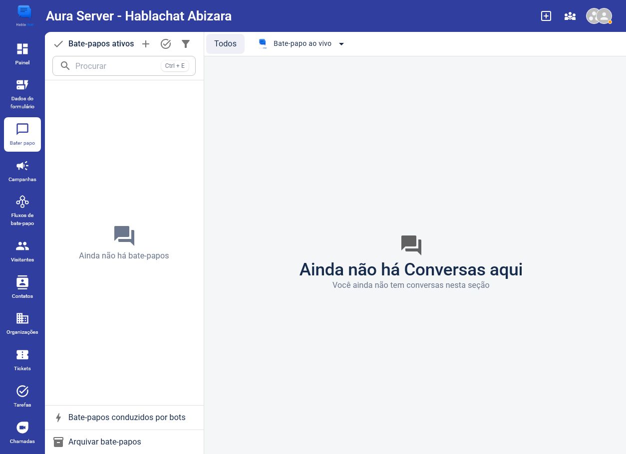 Inbox do Aura capturada sem conversas pessoais